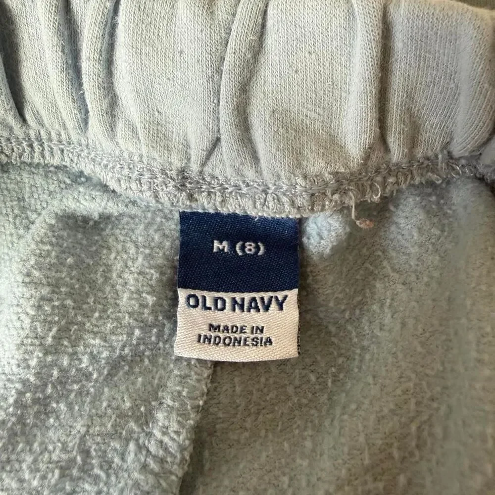 Old Navy Kids Light Blue Fleece Jogger Sweatpants Size 8